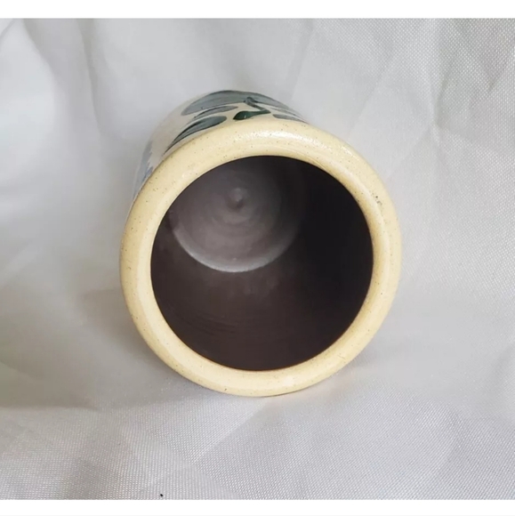 Shadowlawn Vintage Mini Crock Stoneware Pottery Planter Green Apple Small 3" - Picture 8 of 9